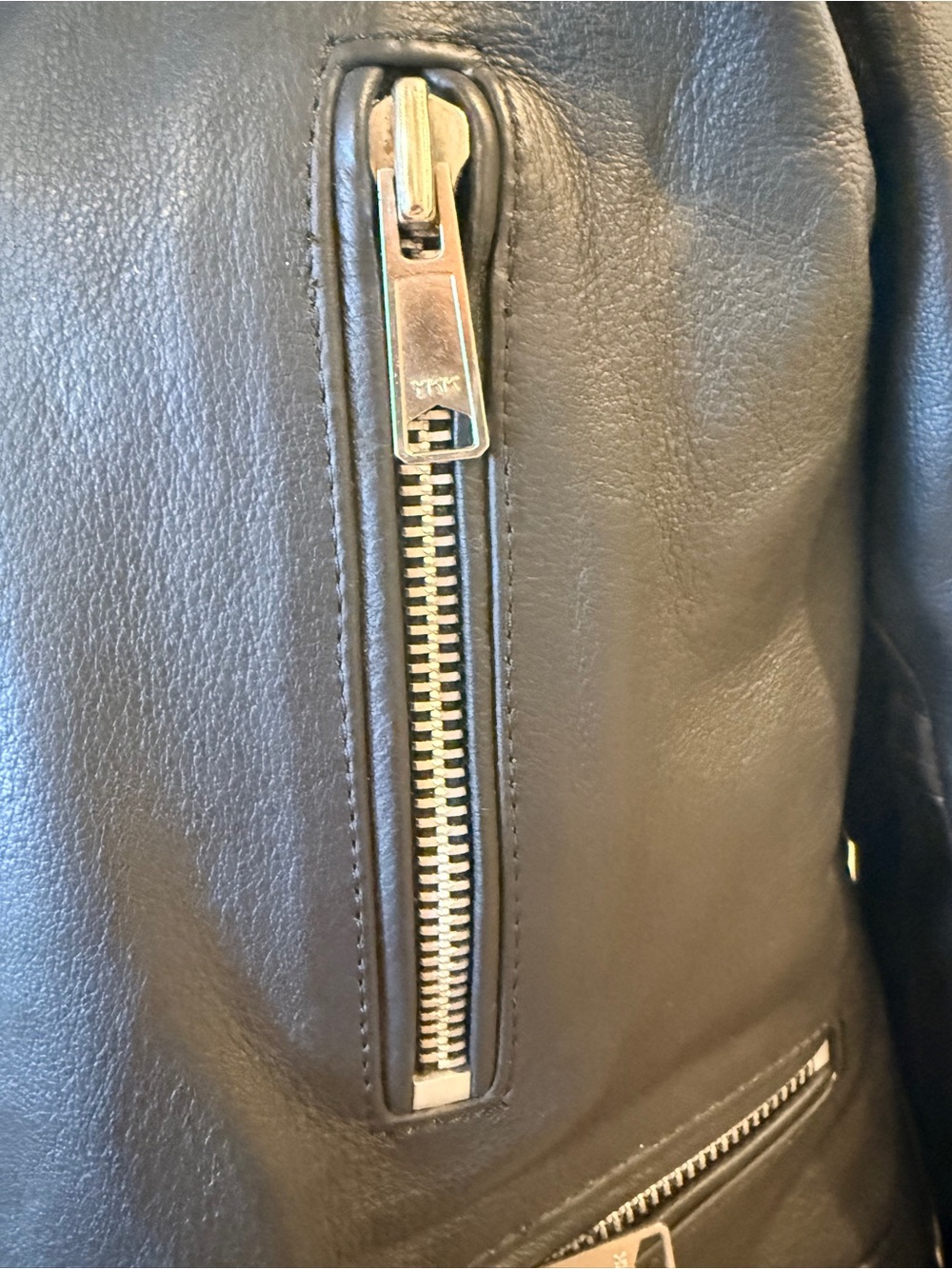 Straight to Hell Jacket Black Leather Vincent Motorcycle Women's Large to XL - Picture 10 of 15